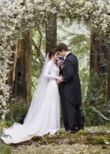 Kasal sa kasal na si Kristen Stewart mula sa pelikulang Twilight