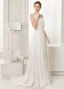 Wedding dress 2015 ni Rosa Clara na may top lace