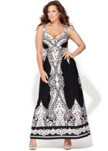 White and black sundress for girls 50 size