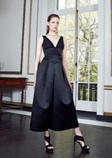 Black Evening Midi Dress