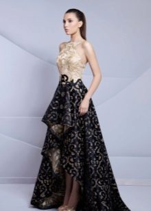 Lace Evening Dress Short Front Long Back