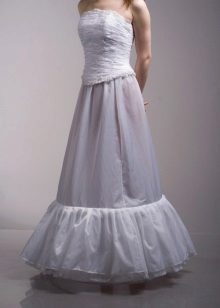 Wedding Petticoat na may A-Silhouette Soft Rings