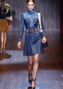 Denim shirt dress