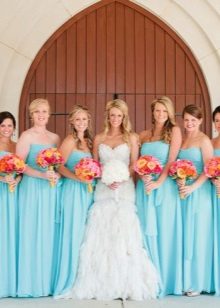 Mga Blue Bridesmaid Dresses