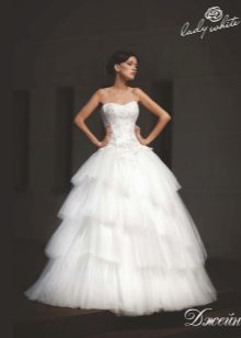 Kasal damit mula sa koleksyon ng Enigma mula sa Lady White multi-layered