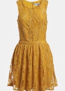 Dress ng Lace Mustard