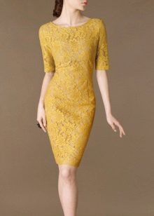 Dress ng Lace Mustard