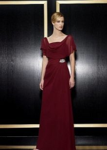 Burgundy dress