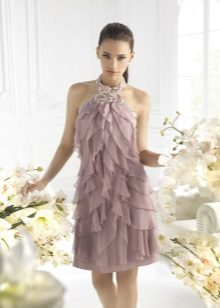 Cocktail dress na gawa sa chiffon case