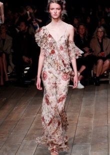 Damit na may frill chiffon