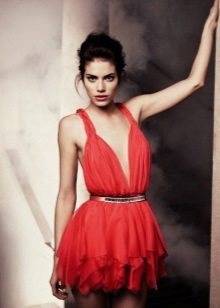 Mini chiffon dress