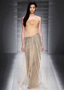 Ang Pleated Vionnet Wedding Dress