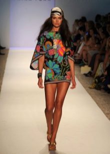 Beach short color dress tunika