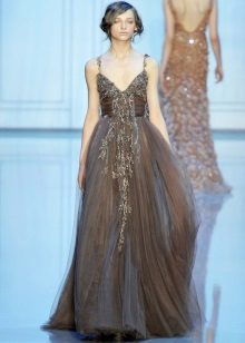 Long brown dress