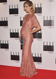 Pink Festive Dress para sa Pregnant Women