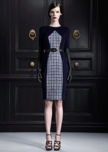 Black dress with a flap