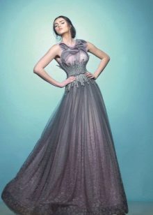 Grey Organza Dress