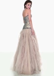 Graduation short dress sa estilo ng bato sa sahig