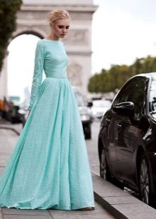 A-line Mint Dress