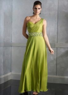 Greek Salatnese Dress with One Strap