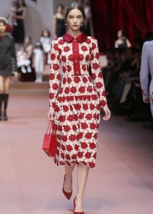 Vintage dress mula sa Dolce & Gabbana tuwid
