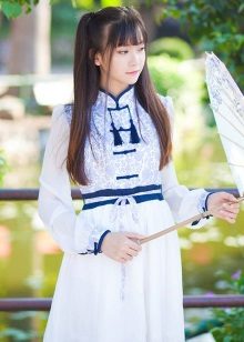 Puting damit sa estilo ng oriental