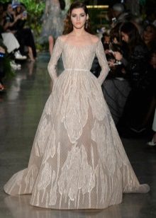 Fluffy silk dress
