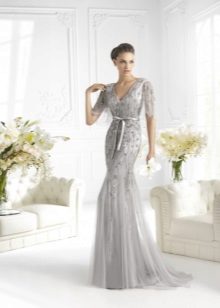 Long silk dress