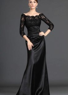 Black silk dress