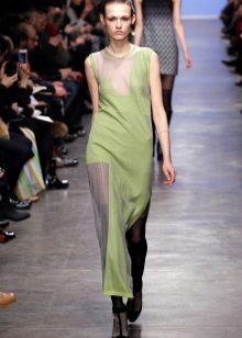 Linden Green dress to the floor