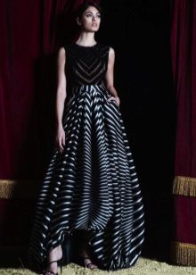 Dress-silindro maikling harap mahaba likod