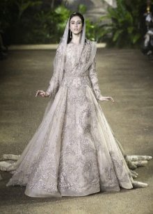 A-Silhouette Wedding Lace Dress