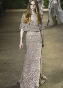 Elie Saab spring-summer 2016 dress with a cape