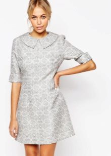 Warm grey dress A-line