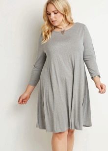 Grey damit trapeze para sa buong