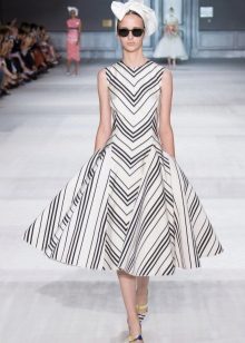 Striped styled dress