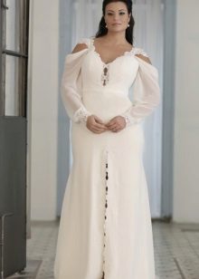 Beautiful white long dress for full