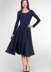 Malinaw na navy midi length dresses
