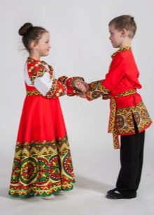 Russian folk costume para sa mga bata