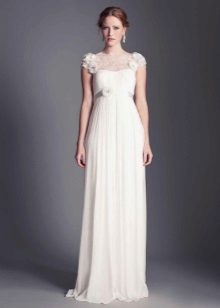 Mataas na baywang Wedding Dress