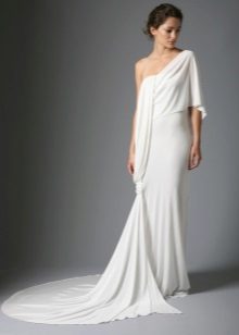 High-waisted wedding dress sa estilo ng Natasha Rostova