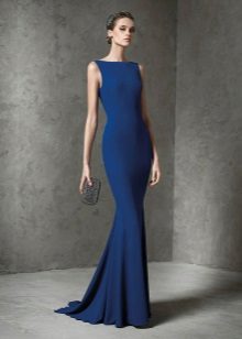 Knitted mermaid dress blue