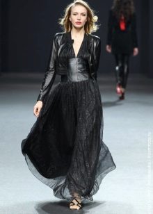 Leather dress combo