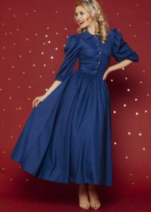 Autumn dress para sa opisina