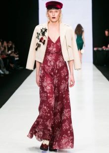 Autumn dress na may jacket