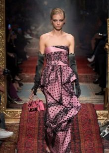 Flouncing Strapless Dress