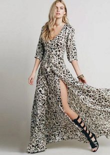Sandalyas ng mga Gladiator para sa Long Robe Dress
