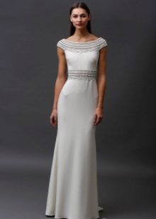 White jersey dress