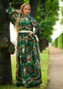 Magsuot ng scarf dress green