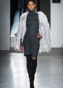 Acrylic dress grey